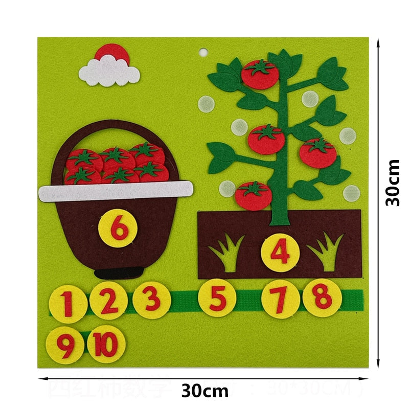 Brinquedo Montessoriano Educacional Dedos Matemáticos